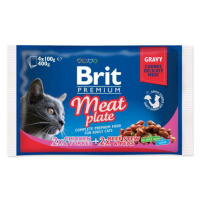 Kapsička Brit Premium Cat Meat plate mix v omáčce Multi 400g (4x100g)