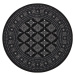 Nouristan - Hanse Home koberce Kruhový koberec Mirkan 104109 Black Rozměry koberců: 160x160 (prů