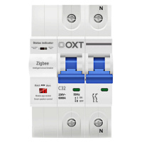 OXT Pojistka C 32A 2P 54mm ZigBee DIN TUYA