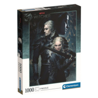 Clementoni 39702 - Puzzle 1000 Netflix: Zaklínač - Geralt a Ciri