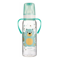 CANPOL BABIES Láhev s potiskem HAPPY ANIMALS 250 ml s úchyty