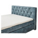 Postel boxspring Hammonton modrá 180x200 cm