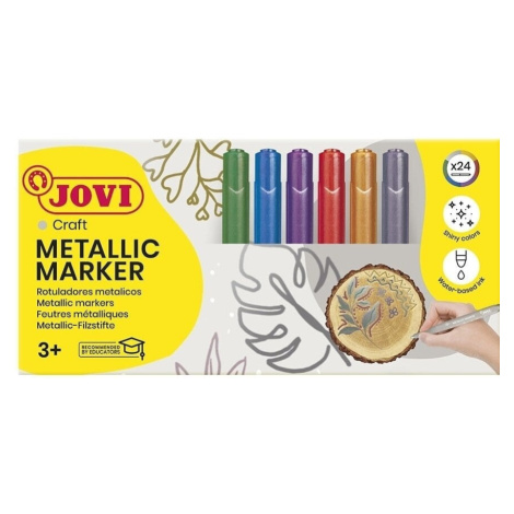 Jovi Metallic Markers Metalický akrylový fix 24 ks