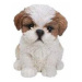 Štěně Shih-tzu sedící polyresinové 17cm