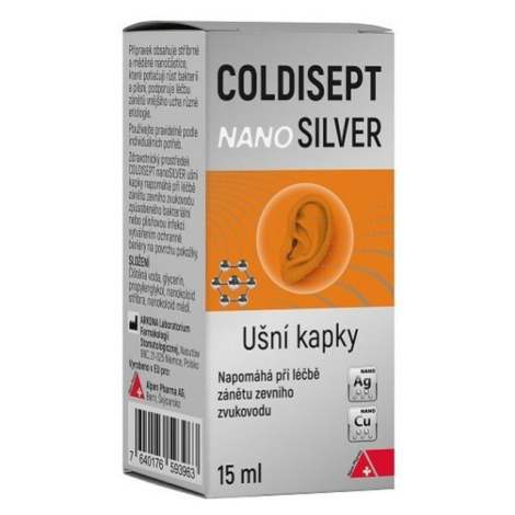 COLDISEPT Nanosilver ušní kapky 15 ml