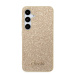 Zadní kryt Guess PC/TPU Glitter Flakes Metal Logo pro Samsung Galaxy S24, zlatá