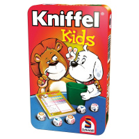 Dětská hra s kostkami Kniffel Kids v plechové krabičce