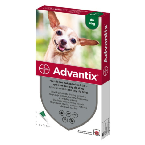 Advantix Spot-On Pro Psy - do 4kg Bayer