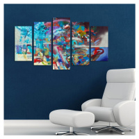 Hanah Home Vícedílný obraz Blue Life 110x60 cm