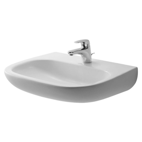 Duravit D-Code - Umyvadlo Med, 55x43 cm, s 1 otvorem pro baterii, alpská bílá 23115500002