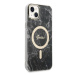 Guess GUBPP14SHMEACSK sada nabíječky MagSafe a pouzdra na iPhone 14 6.1" black Marble MagSafe