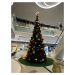 Mujkoberec Original Vánoční kruhový koberec pod stromeček Sporting – na ven i na doma - 360x360 