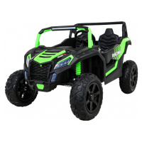 mamido  Dětské elektrické autíčko Buggy UTV Strong 24V nafukovací kola zelené