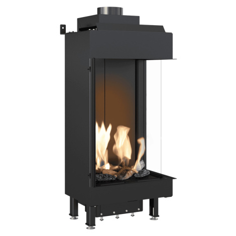 KRATKI Krbová plynová vložka LEO 45/68/G25.3 na zemní plyn, pravé prosklení