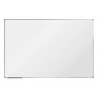 boardOK Bílá magnetická tabule s emailovým povrchem 180 × 120 cm, stříbrný rám