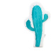 ELIS DESIGN Dětský tvarovaný polštářek - zelený kaktus