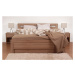 BMB KARLO KLASIK 180 x 200 cm - kvalitní lamino postel oblé rohy imitace dřeva dub Bardolino
