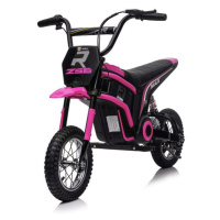 Mamido Dětská elektrická motorka Cross 350W růžová