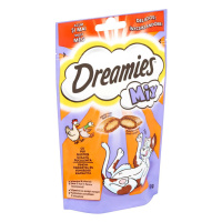 Dreamies Mix pamlsky s chutným kuřecím a šťavnatým kachním pro kočky 3x60g