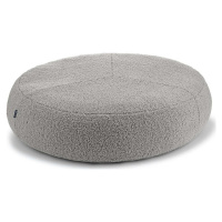 Šedý pelíšek pro psa z materiálu bouclé ø 90 cm Senso Pouffe Pebble M/L – MiaCara