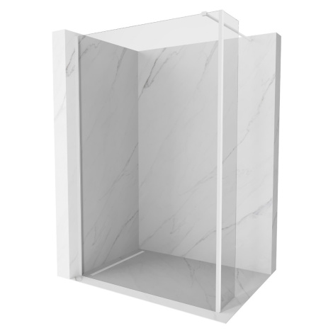 MEXEN/S Kioto Sprchová zástěna WALK-IN 105 x 30 cm, transparent, bílá 800-105-212-20-00-030