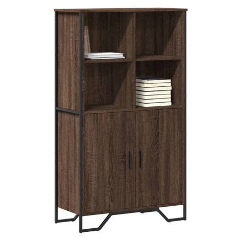 vidaXL Highboard hnědý dub 79,5 x 35,5 x 137,5 cm kompozitní dřevo