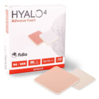 HYALO4 SILICONE ADHESIVE NON-BORDER FOAM DRESSING 10 X 10 SILIKONOVÉ ADHEZIVNÍ KRYTÍ BEZ LEPIVÉH