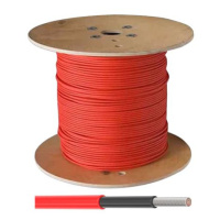 Solární kabel 6mm2, 1500V, červený, 500m GETI GF-C08