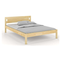 Dvoulůžková postel z borovicového dřeva 160x200 cm v přírodní barvě Laxbaken – Skandica