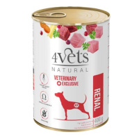 4vets NATURAL VETERINARY EXCLUSIVE RENAL 400g pro psy při onemocnění ledvin