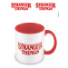 Hrnek keramický Stranger Things (Logo) červený