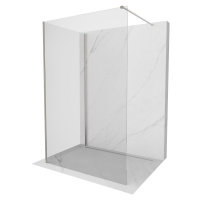 MEXEN/S Kioto Sprchová zástěna WALK-IN 90 x 90 cm, transparent, nikl kartáčovaná 800-090-212-97-