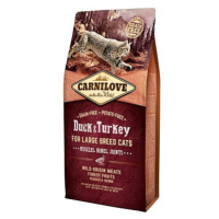 Carnilove Duck & Turkey for Large Breed Cats – Muscles, Bones, Joints 6 kg