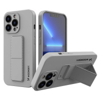 Wozinsky Kickstand Case silikonové pouzdro se stojánkem iPhone 13 šedé