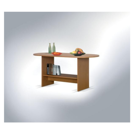 Maridex Konferenční stolek owalna Maridex 123/58/60 výprodej Barva: orech-svetly