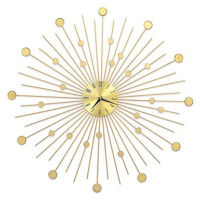 Nástěnné hodiny kovové 70 cm zlaté