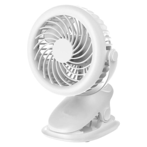 Eurolamp Nabíjecí stolní látor s klipem 6W/5V 1200 mAh bílá 300-20562