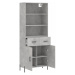 vidaXL Skříň highboard betonově šedá 69,5x34x180 cm kompozitní dřevo