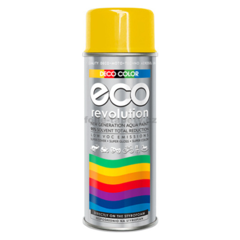 DecoColor Barva ve spreji ECO lesklá, RAL 400 ml Výběr barev: RAL 1023 žlutá