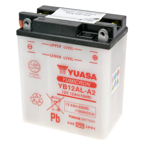 Baterie Yuasa YuMicron YB12AL-A2 bez kyseliny YS36167