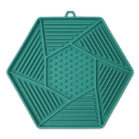 Podložka lízací Epic Pet Lick&Snack hexagon světle zelený 17x15cm