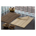 Gedy DELHI koupelnová předložka, 50x80 cm, 100% bavlna, oboustranná, béžová