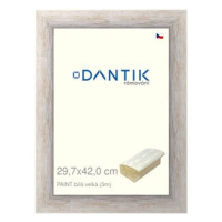 DANTIK rámeček 29,7 × 42, PAINT bílý velký plexi čiré