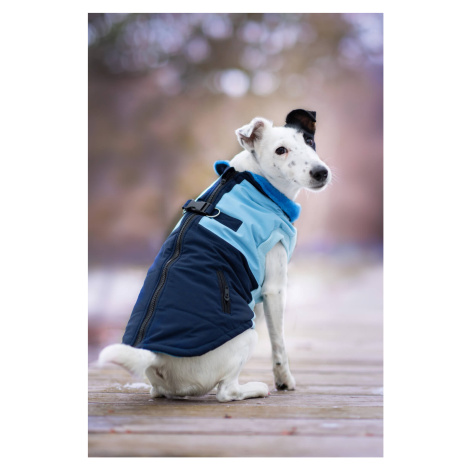 Vsepropejska Aston obleček pro psa na zip Barva: Modrá, Délka zad (cm): 25, Obvod hrudníku: 32 -