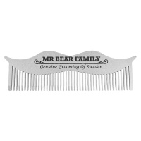 ​Mr. Bear Family Moustache Comb - ocelový hřeben na vousy