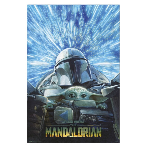 Plakát, Obraz - Star Wars: The Mandalorian - Hyperspace, (61 x 91.5 cm)