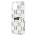 Zadní kryt Karl Lagerfeld IML Electroplated Karl Head pro Apple iPhone 15, transparentní