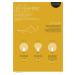 Exihand Blistr 4 matné žárovky LED FILAMENT pro svícen 34V/0,25W tažená