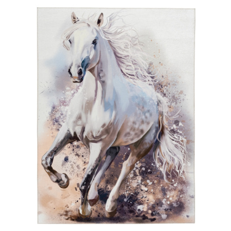 Obsession koberce Dětský kusový koberec Torino kids 235 WHITE HORSE - 120x170 cm