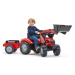 FALK Šlapací traktor 4010AM Massey Fergusson S8740 s nakladačem a vlečkou